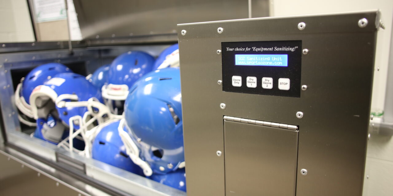 Sports-O-Zone Kiosk Helps Sanitize Sports Equipment